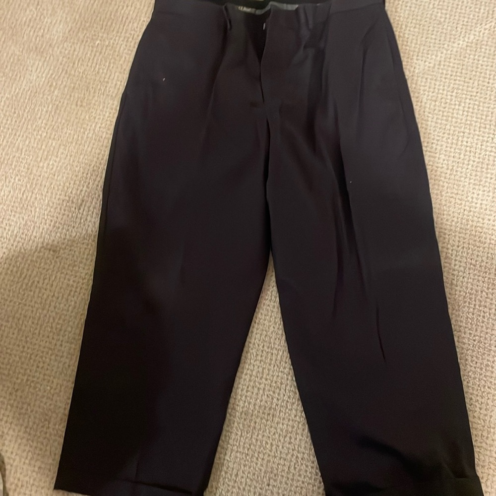 ll bean black dress pants size 40 classic fit